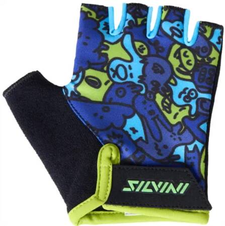 Rękawice SILVINI Jr LOCRI blue-neon