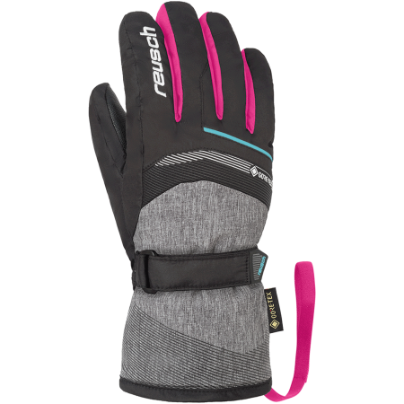 Rękawice Reusch Bolt GTX JR /black/grey/pink