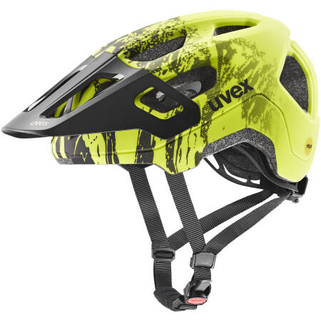 Kask rowerowy UVEX React jr MIPS lime-black matt