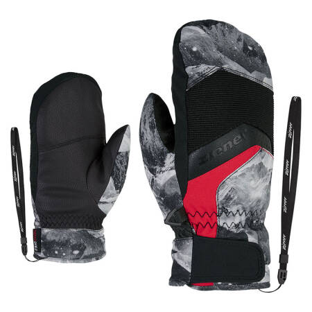 RĘKAWICE ZIENER LABINOS AS(R) MITTEN JUNIOR grey mountain print