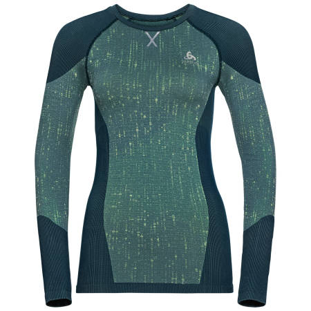 KOSZULKA ODLO BL TOP CREW BLACKCOMB damska/blue