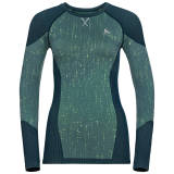 KOSZULKA ODLO BL TOP CREW BLACKCOMB damska/blue