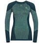 KOSZULKA ODLO BL TOP CREW BLACKCOMB damska/blue