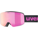 Gogle UVEX Pwdr FM/black matt-mirror pink