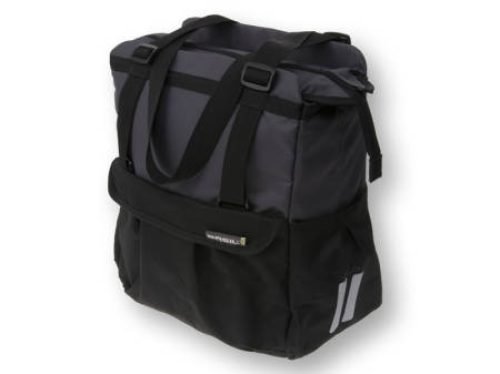SAKWA BASIL SHOPPER XL 20L POJEDYNCZA CZARNO-GRAFITOWA