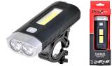LAMPA PRZEDNIA PROX TAURUS 2xT6+COB LED 500lm 4400