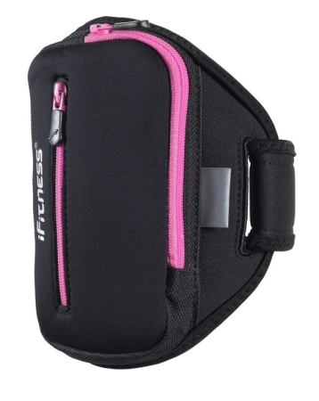 POKROWIEC iFITNESS NA RAMIĘ ARM01 BLACK/PINK S/M