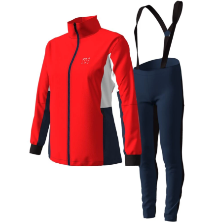 KURTKA+SPODNIE HALTI XCT WISLA DAMSKIE /FIERRY RED