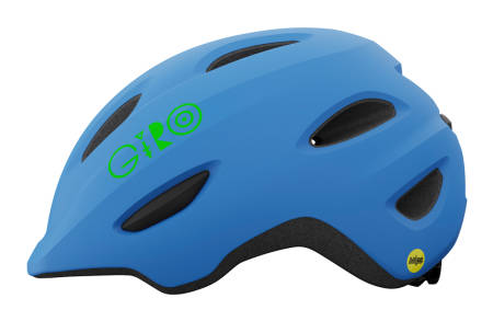 KASK GIRO SCAMP MATTE BLUE LIME dziecięcy