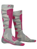 SKARPETY X-SOCKS SKI SILK MERINO 4.0 DAMSKIE /różowy/szary