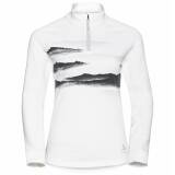 Bluza Odlo 1/2 zip BERRA GRAPHIC damska /white
