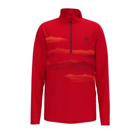 Bluza Odlo 1/2 zip BERRA KIDS GRAPHIC/ red