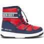 Buty MOON BOOT JR BOY MID WP 2 NAVYBLUE/RED