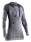 Koszulka X-Bionic APANI 4.0 MERINO DAMSKA/ czarno-szaro-różowy