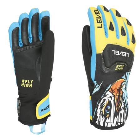 Rękawice Level RACE JR yellow-blue