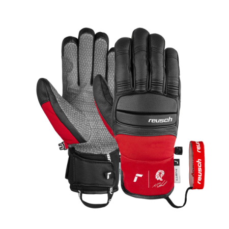 Rękawice Marco Odermatt black/fire red