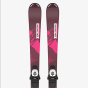 Narty Salomon L LUX Jr M + L6 GW J2 80 Bordeau/Pink