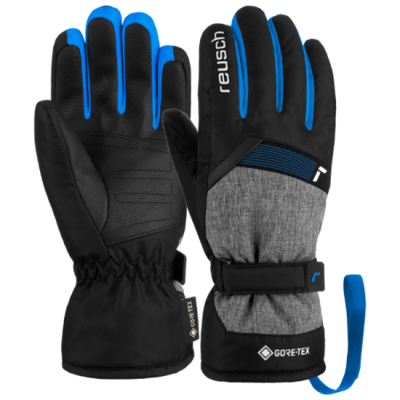 Rękawice Reusch Flash GORE-TEX Junior/  black/black melange/brill blue