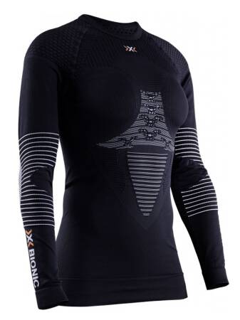 KOSZULKA X-BIONIC ENERGIZER 4.0 DAMSKA/ czarno-biała
