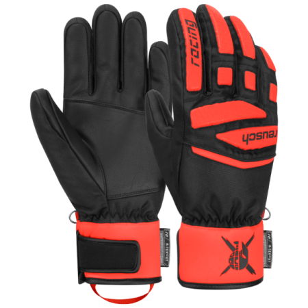 Rękawice Reusch WC Warrior Prime R-TEX® XT Jr/ black/fluo red