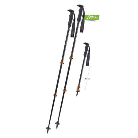 KIJE KOMPERDELL TREKKING CARBON COMPOSITE C3 COMPACT 90-120 cm